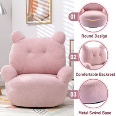Plush Teddy Swivel Accent Chair Plush Teddy Swivel Accent Chair - Neurodiversity Nation