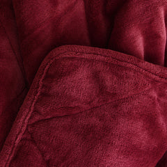 Dream Theory Butter Velvet Weighted Blanket 18 Lbs Red - Neurodiversity Nation