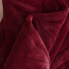 Dream Theory Butter Velvet Weighted Blanket 12 Lbs Red - Neurodiversity Nation