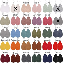 Swirly Circle Hammered Metal Teardrop Earrings