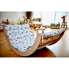Climbing Arch / Rocker and White Star Pillow - Neurodiversity Nation