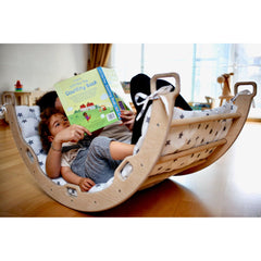 Climbing Arch / Rocker and White Star Pillow - Neurodiversity Nation