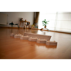 Wooden Balance Beam and Stepping Stones Set - Neurodiversity Nation