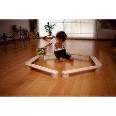 Wooden Balance Beam and Stepping Stones Set - Neurodiversity Nation