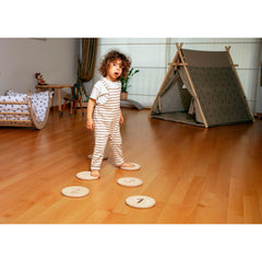 Wooden Balance Beam and Stepping Stones Set - Neurodiversity Nation