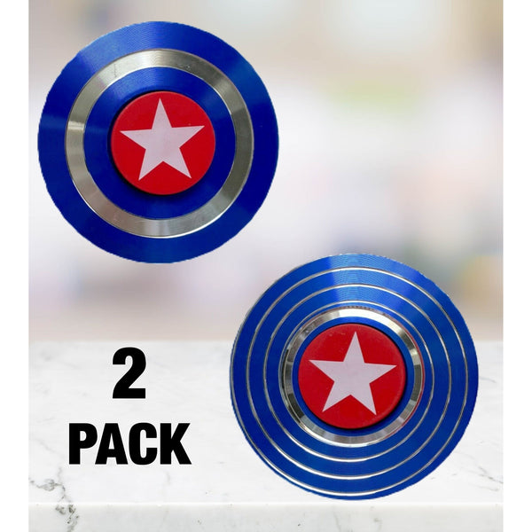 2 Pack Metal Blue Superhero Fidget Spinner - Neurodiversity Nation