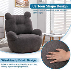 Plush Teddy Swivel Accent Chair - Neurodiversity Nation