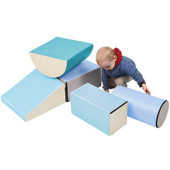 Soft Climb and Crawl Foam Playset -Pastel - Neurodiversity Nation