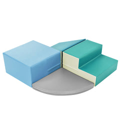 Soft Climb and Crawl Corner Foam Playset -Blues - Neurodiversity Nation