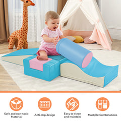 Soft Climb and Crawl Foam Playset 6 in 1 in Brights - Neurodiversity Nation