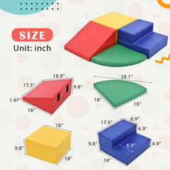 Soft Climb and Crawl Corner Foam Playset -Bright - Neurodiversity Nation