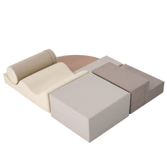 Soft Climb and Crawl Foam Playset 6 in 1 Beige - Neurodiversity Nation