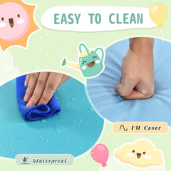 Soft Climb and Crawl Foam Playset 10 in 1 in Blues - Neurodiversity Nation