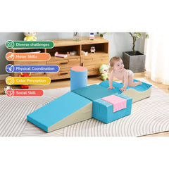 Soft Climb and Crawl Foam Playset 6 in 1 in Brights - Neurodiversity Nation