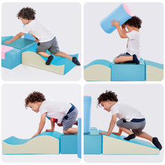 Soft Climb and Crawl Foam Playset 6 in 1 in Brights - Neurodiversity Nation
