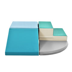 Soft Climb and Crawl Corner Foam Playset -Blues - Neurodiversity Nation