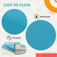 Soft Climb and Crawl Corner Foam Playset -Blues - Neurodiversity Nation