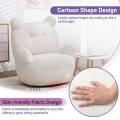 Plush Teddy Swivel Accent Chair - Neurodiversity Nation