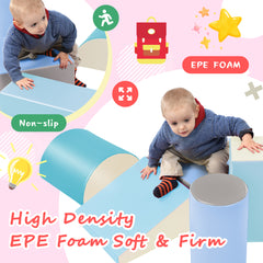 Soft Climb and Crawl Foam Playset -Pastel - Neurodiversity Nation