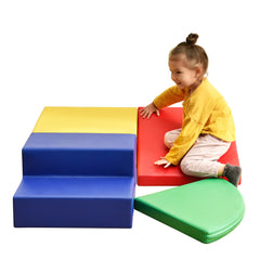 Soft Climb and Crawl Corner Foam Playset -Bright - Neurodiversity Nation