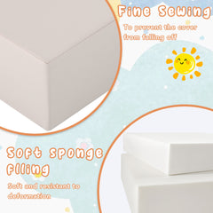 Soft Climb and Crawl Foam Playset 6 in 1 Beige - Neurodiversity Nation